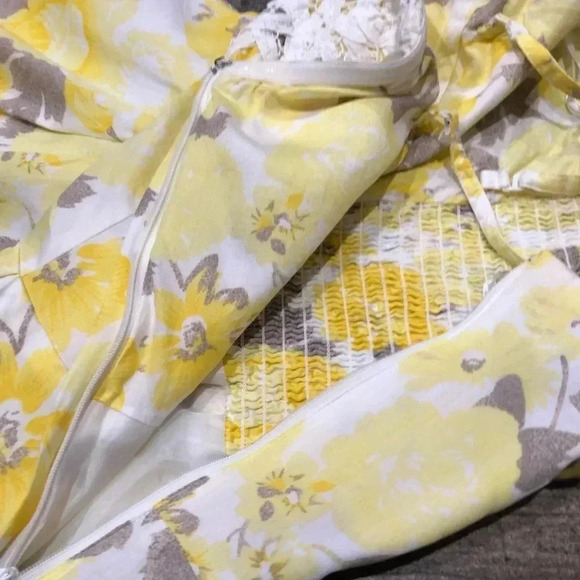 RW&Co Yellow Floral Fit & Flare Dress - Picture 3 of 6